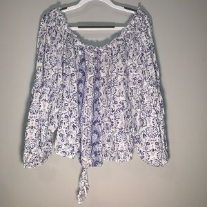 Off the shoulder floral top